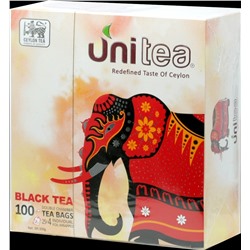 UNITEA. Black tea 200 гр. карт.пачка, 100 пак.