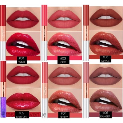 Блеск для губ O.TWO.O Black Gold Lip Color 2в1 матовый+блеск 3.5ml (арт. 6034)