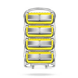 Кассеты для бритвы Dʤɪˈlett ФЬЮЖН-5 PROSHIELD (4 шт.) без розничной упаковки (Оригинал)