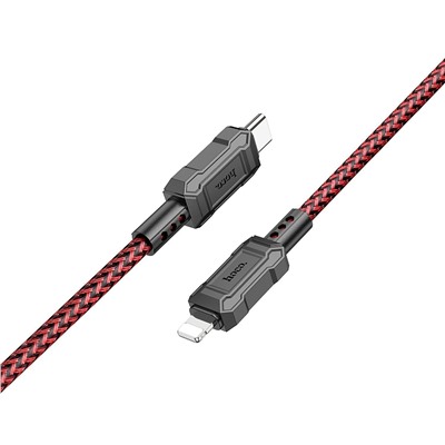 Кабель Type-C - Apple lightning Hoco X94 Leader PD 20W 100см 3A  (red)