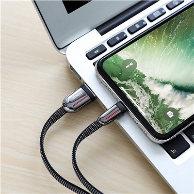 Кабель USB - Apple lightning Hoco U74  120см 2,4A  (black)