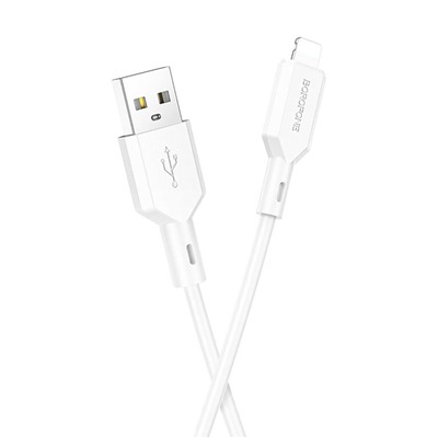 Кабель USB - Apple lightning Borofone BX70  100см 2,4A  (white)