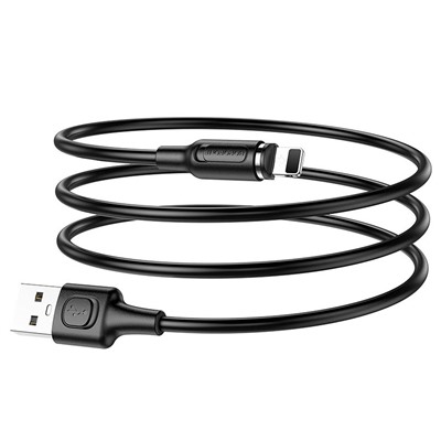 Кабель USB - Apple lightning Borofone BX41 Amiable магнитный (повр. уп)  100см 2,4A  (black)