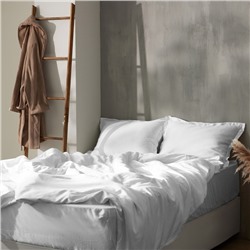 Простыня на резинке SL Home Tencel 140*200+30 см , цв. белый