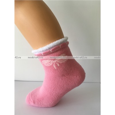 ЦЕНА ЗА 5 ПАР: Юста носки детские 3с14 внутри махра для девочек