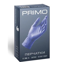 Перчатки нитриловые Primo ZHP Ice Blue Nitrile, размер S, 100 шт. (50 пар)