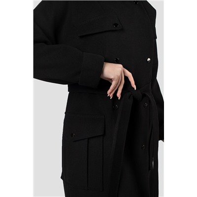 01-11950 Пальто женское демисезонное (пояс)