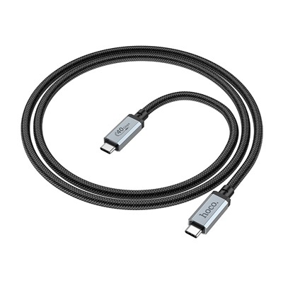 Кабель USB 4.0 Hoco US05 Thunderbolt 4 Pro (20Gbps) 100W 200см 5A  (black)