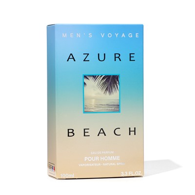 Парфюмерная вода мужская Men's Voyage Azure Beach, 100 мл (по мотивам Azzaro Chrome (Azzaro)