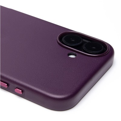 Чехол-накладка ORG SM002 экокожа SafeMag для "Apple iPhone 16 Plus" (mulberry) (234506)