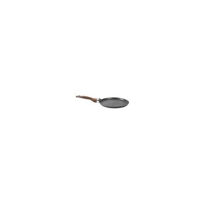 Сковорода блинная 22см а/п литая с индукционным дном, цвет: чёрный гранит R-166022