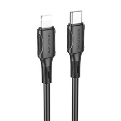 Кабель Type-C - Apple lightning Borofone BX80 PD (повр. уп.) 20W 100см 3A  (black)