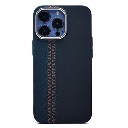 Чехол-накладка Luxo Creative PC для "Apple iPhone 13 Pro" (121) (black/blue) (230969)