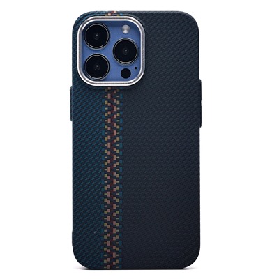 Чехол-накладка Luxo Creative PC для "Apple iPhone 13 Pro" (121) (black/blue) (230969)