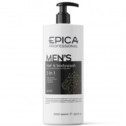 Epica Универсальный мужской шампунь Men's 3 in 1 для волос и тела 1000 мл