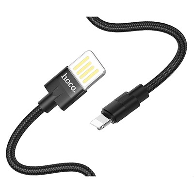 Кабель USB - Apple lightning Hoco U55 Outstanding  120см 2,4A  (black)