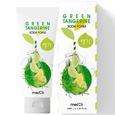 MED B Пенка для лица ПИЩЕВАЯ СОДА / ЗЕЛЕНЫЙ МАНДАРИН Green Tangerine Soda Foam 100 мл