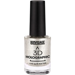 LUX visage Лак для ногтей Holographic №701 11г/6 серебро