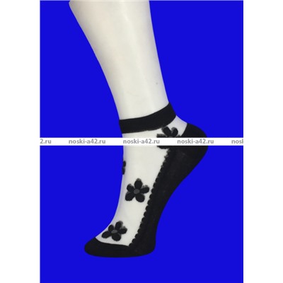 ЦЕНА ЗА 6 ПАР: BFL носки женские укороченные хлопок + капрон арт. 264