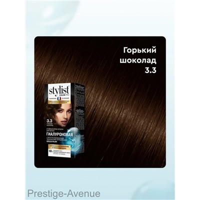 Стойкая крем-краска для волос Stylist Color Pro Тон 3.3 "Горький Шоколад" 115 ml