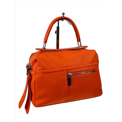 Женская сумка из искусственной кожи цвет оранжевый
