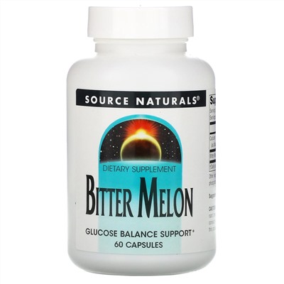 Source Naturals, Китайская горькая тыква, 60 капсул