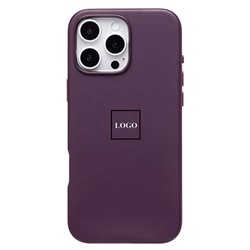 Чехол-накладка ORG SM002 экокожа SafeMag для "Apple iPhone 16 Pro Max" (mulberry) (234508)