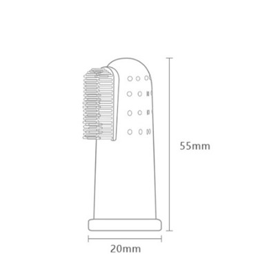 Детская зубная щетка на палец, прорезыватель, силиконовая