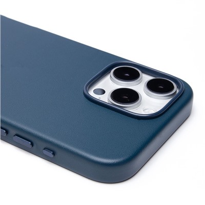 Чехол-накладка ORG SM002 экокожа SafeMag для "Apple iPhone 16 Pro Max" (pacific blue) (234504)