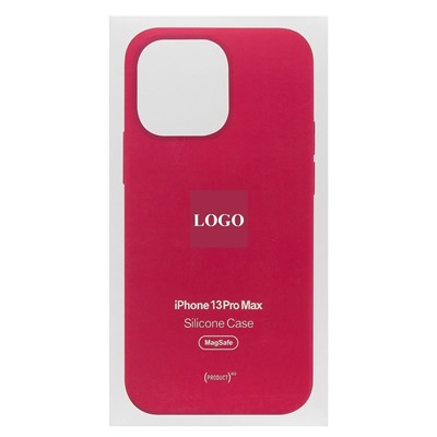 Чехол-накладка - SM003 SafeMag Soft Touch с анимацией для "Apple iPhone 13 Pro Max" (red)