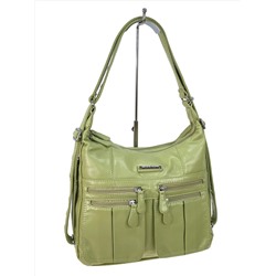 Женская сумка из искусственной кожи, цвет светло-зеленый