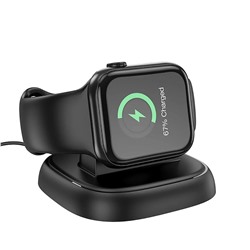 ЗУ Сетевое Беспроводное Hoco CW44 (подставка) для iWatch (повр. уп.) (black)