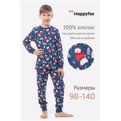 Детская новогодняя пижама Happy Fox