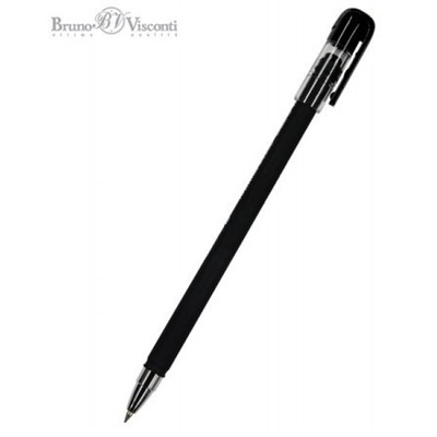 Ручка шариковая 0.5 мм "FirstWrite. Black" синяя 20-0235 Bruno Visconti