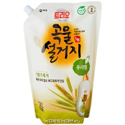 Средство для посуды Trio Пшеница KeraSys, м/у, Корея, 1,2 л Акция