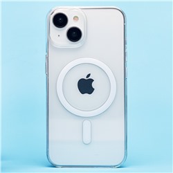 Чехол-накладка - PC Clear Case SafeMag для "Apple iPhone 14" (transparent)