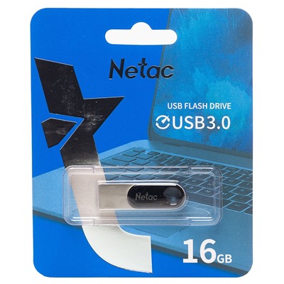 Флэш накопитель USB 16 Гб Netac U278 3.0 (black/silver)