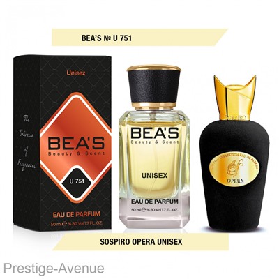 Парфюм Beas 50 ml U 751 Sospiro Opera unisex