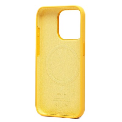 Чехол-накладка ORG Silicone Case SafeMag с анимацией для "Apple iPhone 15 Pro" (sunshine)