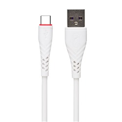 Кабель USB - Type-C SKYDOLPHIN S02T (повр. уп.  100см 3A  (white)