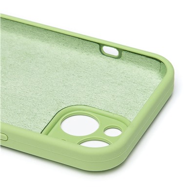 Чехол-накладка ORG Soft Touch с закрытой камерой для "Apple iPhone 15" (green) (230159)