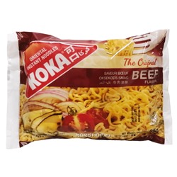 Лапша б/п со вкусом говядины Ориджинал Koka, Сингапур, 85 г Акция