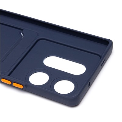 Чехол-накладка - SC337 с картхолдером для "Infinix Zero 30 4G" (dark blue) (228833)