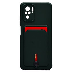 Чехол-накладка - SC304 с картхолдером для "Xiaomi Redmi Note 10/Redmi Note 10S" (dark green) (208775)