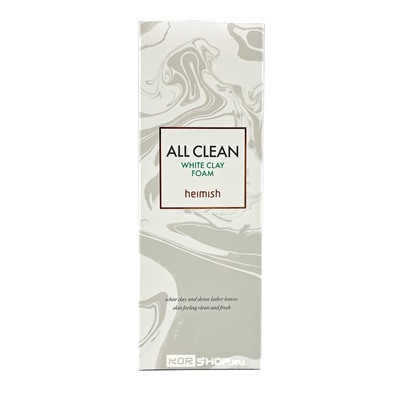 Пенка для умывания с белой глиной All Clean White Clean Foam Heimish, Корея, 150 г Акция