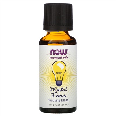 Now Foods, Essential Oils, Mental Focus, 1 fl oz (30 ml)