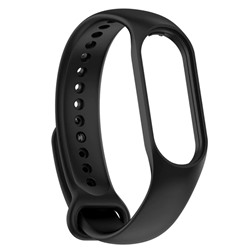 Ремешок - WB13 Xiaomi Mi Band 7 силикон на кнопке (регулируемый) (black)