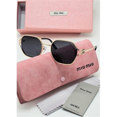 Набор женские солнцезащитные очки, коробка, чехол + салфетки #21232846
