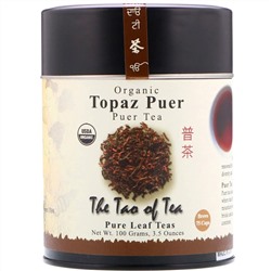 The Tao of Tea, 100% Органический Чай Пуэр Топаз, 3.5 унции (100 г)