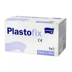 Пластыри фиксирующие нестерильные Plastofix из нетканого материала, 15 см х 10 м